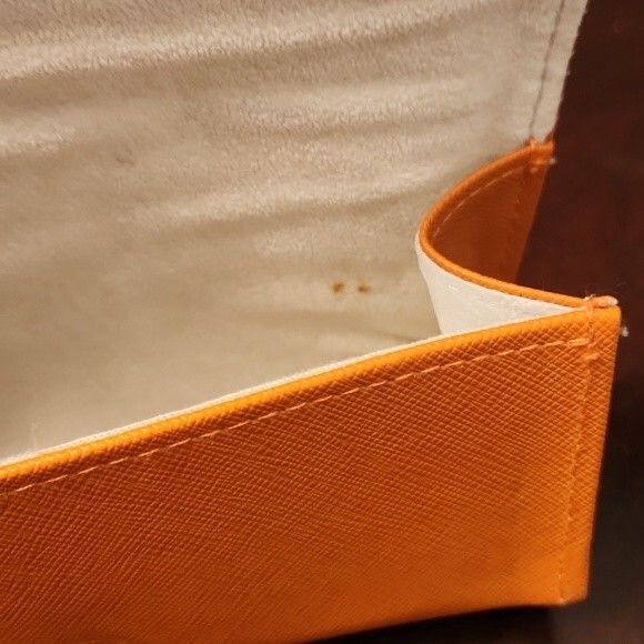 Tory Burch Burnt Orange Glasses Sunglasses Case - Picture 5 of 6